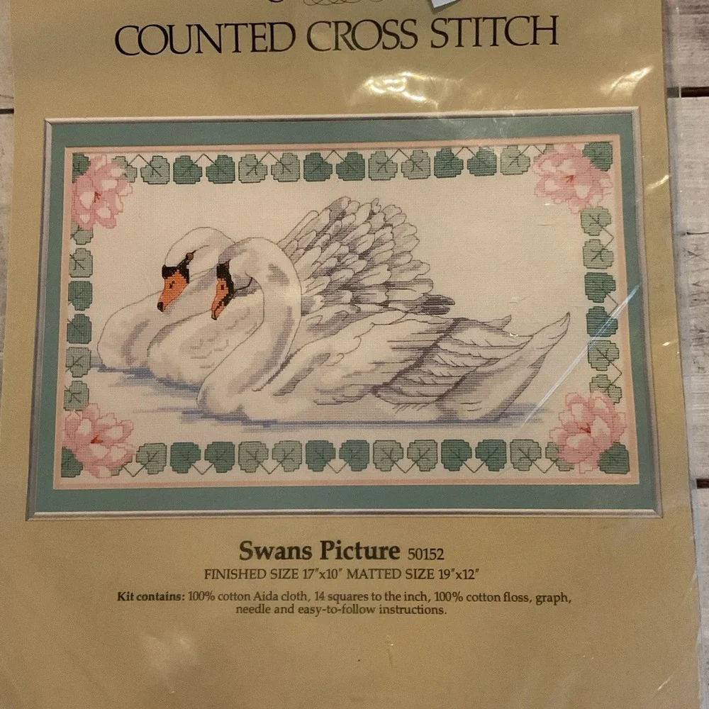 Something‎ Special Counted Cross Stitch Swans Picture #50152